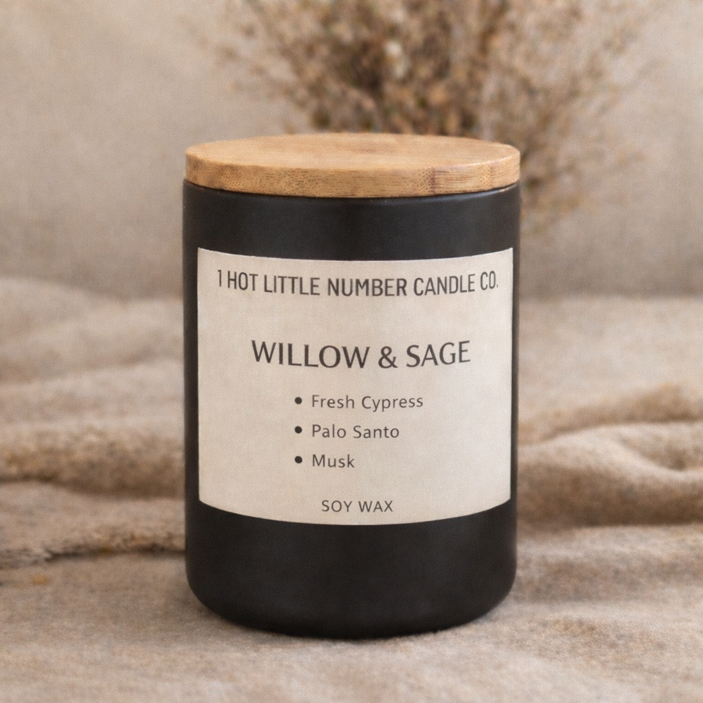 WILLOW & SAGE   SOY CANDLE  12 oz