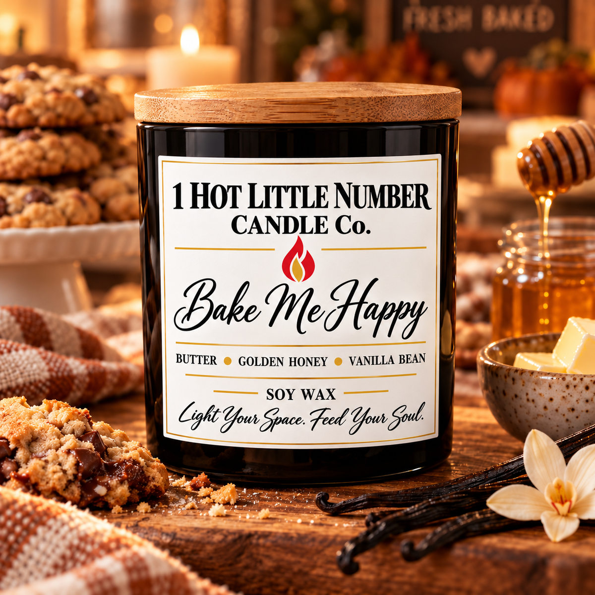 BAKE ME HAPPY   SOY CANDLE  14 OZ