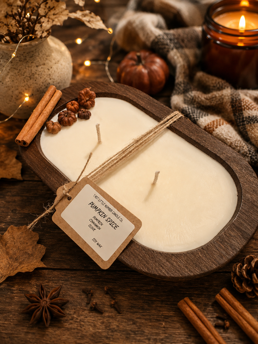 DOUGH BOWL CANDLES 14 OZ