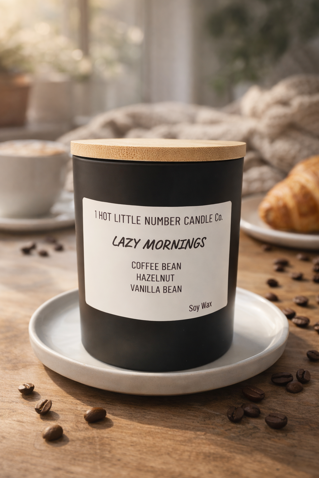LAZY MORNINGS SOY CANDLE  8 OZ